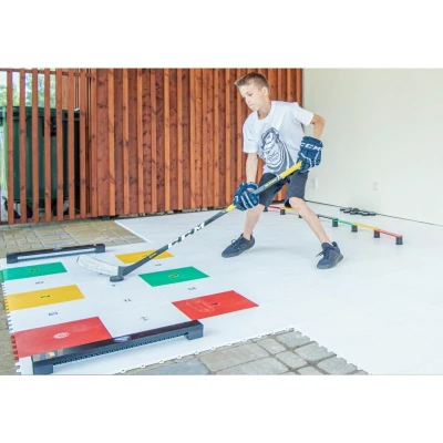 Hockey Revolution Hockey Tiles desky (18 ks) + 2x Hockey Revolution My Passer One Timer