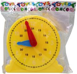 Hodiny barevné dětské ručičkové 15cm stolní plast 4 barvy