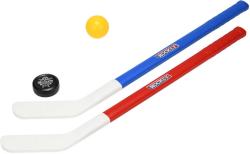 Hokejka dětská barevná 71cm set 2ks míčkem a pukem plast Hokejka dětská barevná 71cm set 2ks míčkem a pukem plast