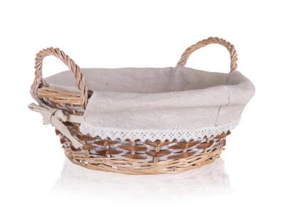 HOME DECOR Košík DUO kulatý s uchy 30x11cm proutěný HOME DECOR Košík DUO kulatý s uchy 30x11cm proutěný