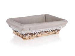 HOME DECOR Košík DUO obdél. 26x18cm proutěný HOME DECOR Košík DUO obdél. 26x18cm proutěný