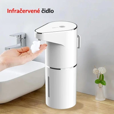 HomeLife Automatický dávkovač mýdla v pěně dobíjecí 350 ml AS127