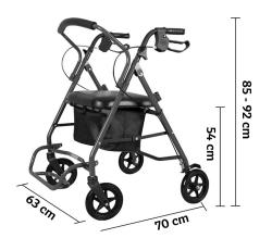 HomeLife Čtyřkolové chodítko COMFORT 2v1