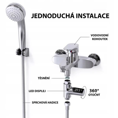HomeLife Digitálny prietokový teplomer ThermoLED DH-13