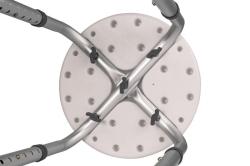 HomeLife Koupelnová stolička výškově stavitelná SVS21, bílá (VÝPRODEJ)