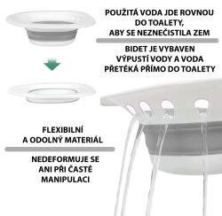 HomeLife Přenosný bidet s pumpičkou