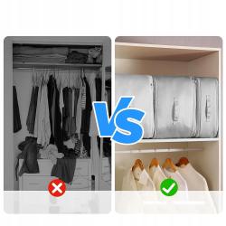 HomeLife Samokompresní skládací organizér ZIP BAG 52 x 42 x 60 cm