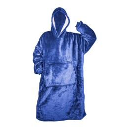 HomeLife Televizní mikina s kapucí HOODIE, S-XXL modrá (š:88cm, v:112cm)-88112M