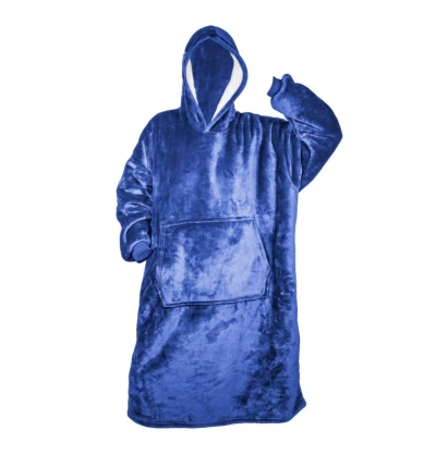 HomeLife Televizní mikina s kapucí HOODIE, S-XXL modrá (š:88cm, v:112cm)-88112M