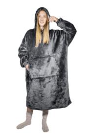HomeLife Televizní mikina s kapucí HOODIE, S-XXL šedá (š:88cm, v:112cm)-88112H HomeLife Televizní mikina s kapucí HOODIE, S-XXL šedá (š:88cm, v:112cm)-88112H