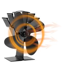 HomeLife Ventilátor na krbová kamna ZEPHYR 4 T2001