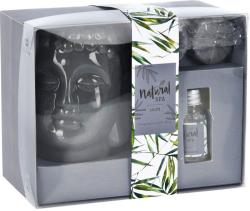 Homestyling Aroma lampa sada 4 ks SPA BUDDHA hnědá