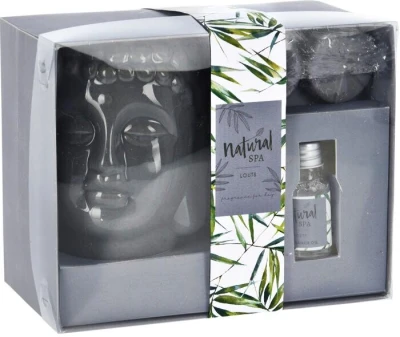 Homestyling Aroma lampa sada 4 ks SPA BUDDHA hnědá