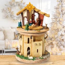 Homestyling Betlém Vánoční dekorace 23 cm LED