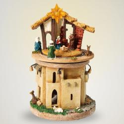 Homestyling Betlém Vánoční dekorace 23 cm LED