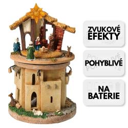 Homestyling Betlém Vánoční dekorace 23 cm LED