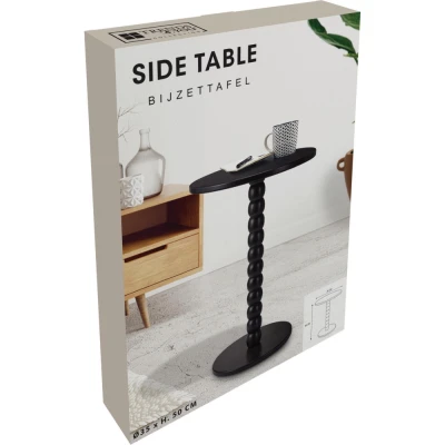 Homestyling Odkládací stolek 35 × 50 cm černá
