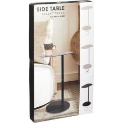 Homestyling Černý odkládací stolek kovový 35 x 53 cm