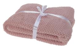 Homestyling Deka fleece 130 x 160 cm starorůžová Homestyling Deka fleece 130 x 160 cm starorůžová