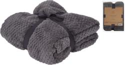 Homestyling Deka fleece 130 x 170 cm PREMIUM šedá Homestyling Deka fleece 130 x 170 cm PREMIUM šedá