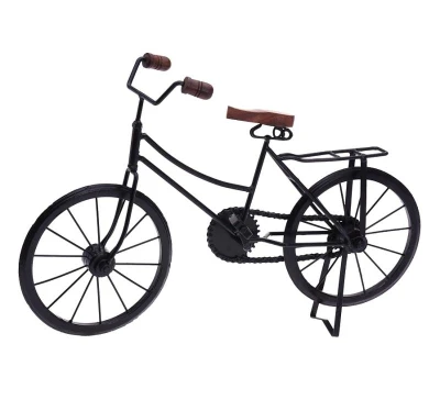 Homestyling Dekorace stojící BICYKL 47 cm černá Homestyling Dekorace stojící BICYKL 47 cm černá