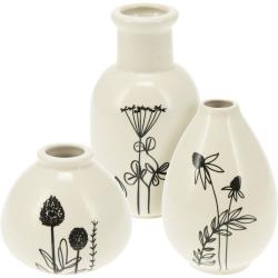 Homestyling Dekorační vázy sada 3 ks Homestyling Dekorační vázy sada 3 ks