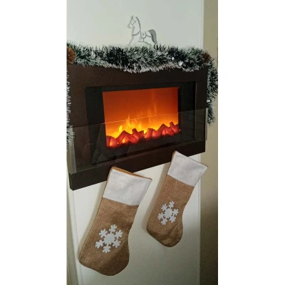 Homestyling Elektrický krb s LED plameny 41x25cm