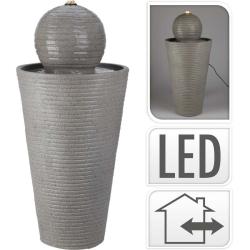 Homestyling Fontána pokojová s LED osvětlením 70 cm Modern