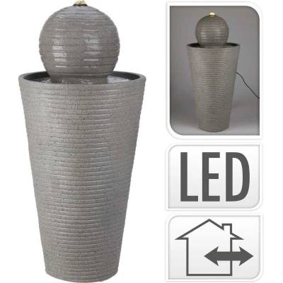 Homestyling Fontána pokojová s LED osvětlením 70 cm Modern