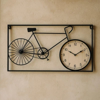 Homestyling Hodiny nástěnné dekorativní kolo