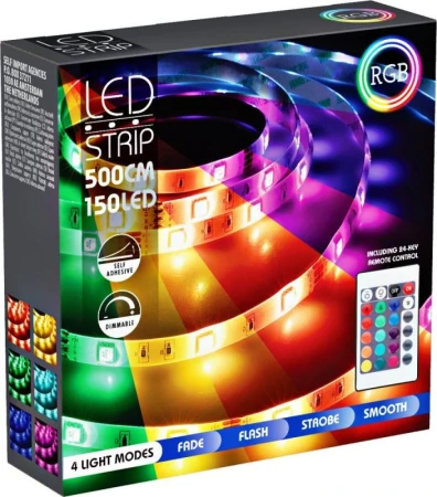 Homestyling LED pásek 5 m 150 LED RGB