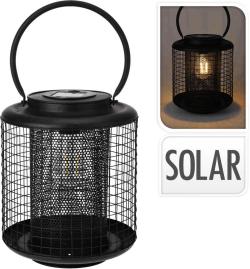 Homestyling Lucerna s LED žárovkou kovová 17 x 22 cm Homestyling Lucerna s LED žárovkou kovová 17 x 22 cm