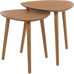 Homestyling Odkládací stolek sada 2 ks borovice