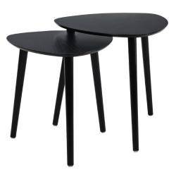 Homestyling Odkládací stolek sada 2 ks černá