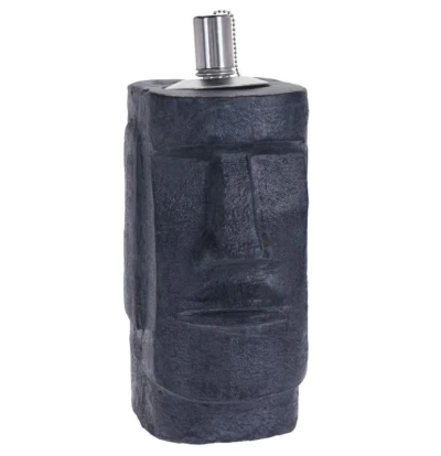 Homestyling Olejová lampa MOAI 31 cm černá