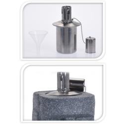 Homestyling Olejová lampa MOAI 31 cm šedá