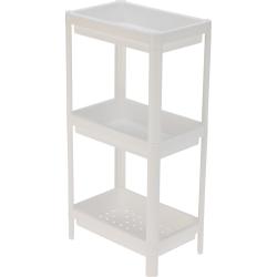 Homestyling Plastový regál 3patrový 71 cm bílá