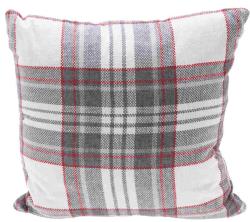 Homestyling Polštář dekorační 45 x 45 cm kostka bílá/šedá
