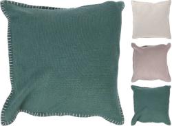 Homestyling Polštář dekorační bavlna 45 x 45 cm starorůžová