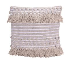 Homestyling Polštář dekorační se střapci bavlna 45 x 45 cm DESIGN 3