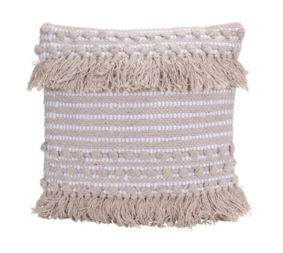 Homestyling Vankúš dekoračný so strapcami bavlna 45 x 45 cm DESIGN 3