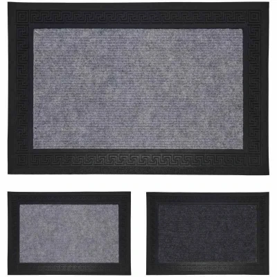 Homestyling Rohožka gumová 60 x 40 cm černá Homestyling Rohožka gumová 60 x 40 cm černá
