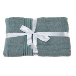 Homestyling Sada 3 ks ručníků modrozelená