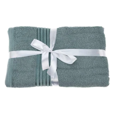 Homestyling Sada 3 ks ručníků modrozelená