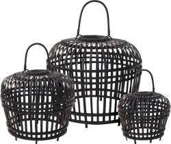 Homestyling Stínidlo na lampu bambus černá 60 cm Homestyling Stínidlo na lampu bambus černá 60 cm