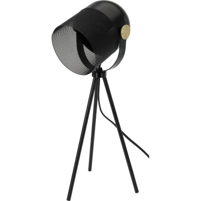Homestyling Stolní lampa kovová černá
