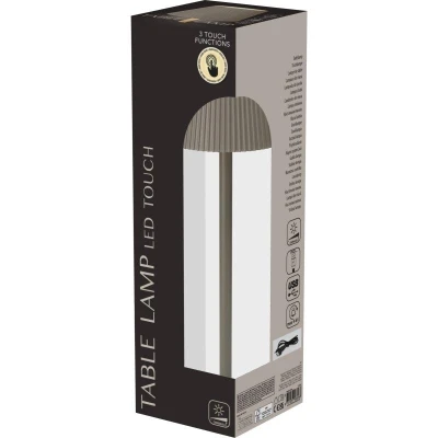 Homestyling Stolní LED lampa 36 cm taupe šedá