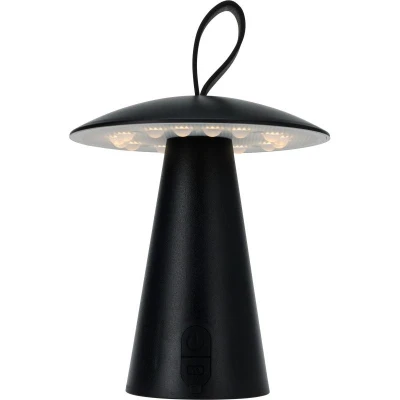 Homestyling Stolní LED lampa nabíjecí černá Homestyling Stolní LED lampa nabíjecí černá