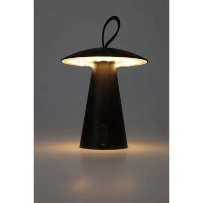 Homestyling Stolní LED lampa nabíjecí černá