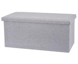 Homestyling Taburet / podsedák s úložným prostorem 76 x 40 cm světle šedá